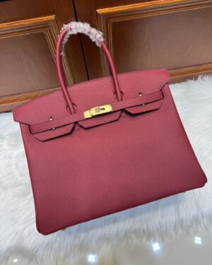 [에르메스] 버킨 35cm Togo/ Rouge Garrance - Gold