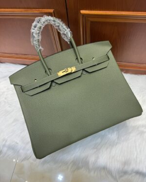 [에르메스] 버킨 35cm Togo/ Vert Olive - Gold