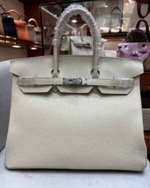 [에르메스] 버킨 35cm Togo/ Nata - Silver