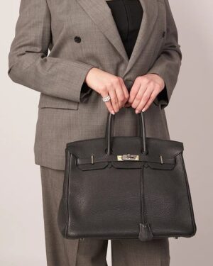 [에르메스] 버킨 35cm Togo/ Noir - Silver