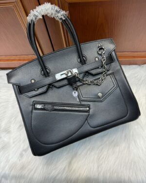 [에르메스] 버킨 Rock 30cm Swift/ Noir - Silver