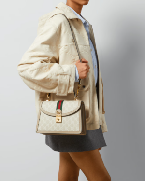 [구찌] 오피디아 스몰 GG 탑 핸들백 651055 UULAG 9682