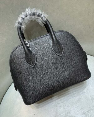 [에르메스] 볼리드 1923 Mini 18cm Chevre/ Noir - Silver