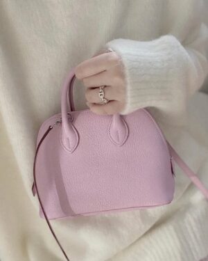 [에르메스] 볼리드 1923 Mini 18cm Chevre/ Mauve Sylvestre - Silver