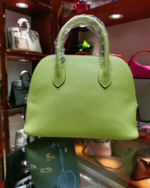 [에르메스] 볼리드 1923 25cm Epsom/ Anis Green/Mauve Sylvestre - Silver