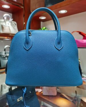 [에르메스] 볼리드 1923 25cm Taurillon Clemence/ Bleu de Galice - Gold