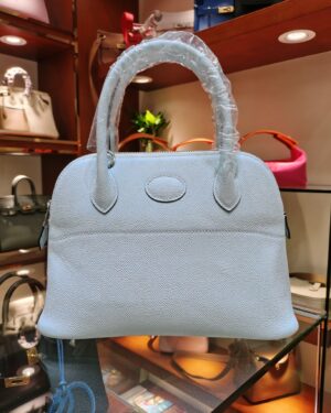 [에르메스] 볼리드 1923 27cm Epsom/ Bleu Pale - Silver