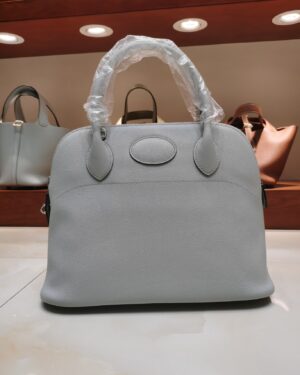 [에르메스] 볼리드 1923 31cm Epsom/ Bleu Pale - Silver
