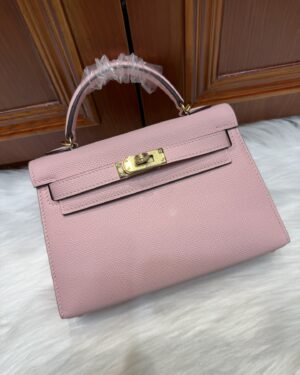 [에르메스] 켈리 19cm Epsom/ Rose Sakura - Gold