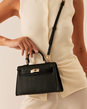 [에르메스] 켈리 19cm Epsom/ Noir - Gold