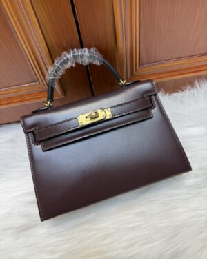 [에르메스] 켈리 19cm Box Calf/ Rouge Sellier - Gold