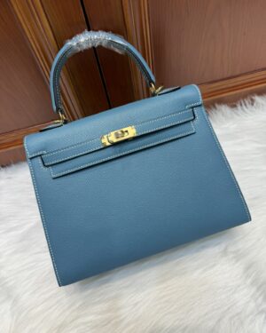 [에르메스] 켈리 25cm Epsom/ Bleu Jean - Gold