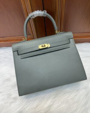 [에르메스] 켈리 25cm Epsom/ Vert Amande - Gold