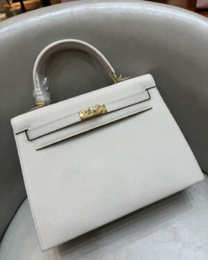 [에르메스] 켈리 25cm Epsom/ Gris Perle - Gold