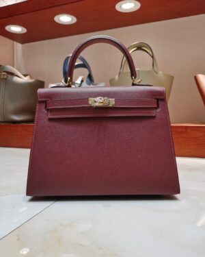 [에르메스] 켈리 25cm Epsom/ Rouge H - Gold