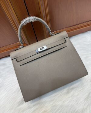 [에르메스] 켈리 25cm Epsom/ Gris Asphalte - Silver