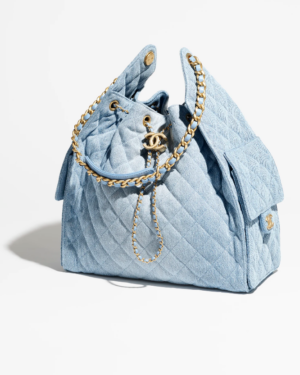 [샤넬] 25백 호보 미디엄 데님 AS5311