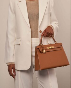 [에르메스] 켈리 28cm Epsom/ Gold - Gold