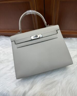 [에르메스] 켈리 28cm Epsom/ Gris Perle - Silver