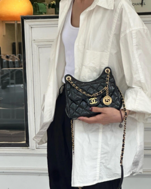 [샤넬] 포켓 스몰 호보 백 AS3710