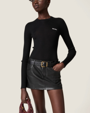 [미우미우] 캐시미어 및 실크 스웨터 MML821