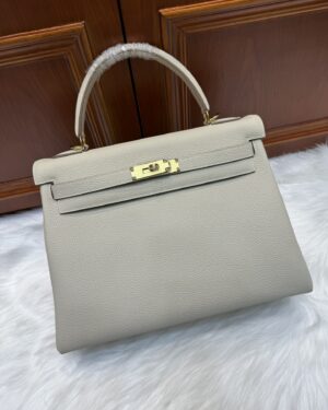 [에르메스] 켈리 32cm Togo/ Nata - Gold