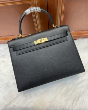 [에르메스] 켈리 32cm Epsom/ Noir - Gold