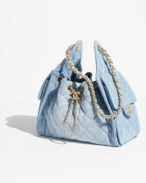 [샤넬] 25백 호보 스몰 데님 AS5293