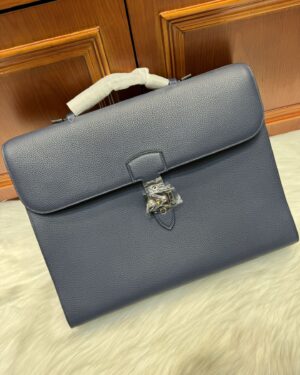 [에르메스] 켈리 Depeches 38cm Briefcase Togo/ Bleu Zellige