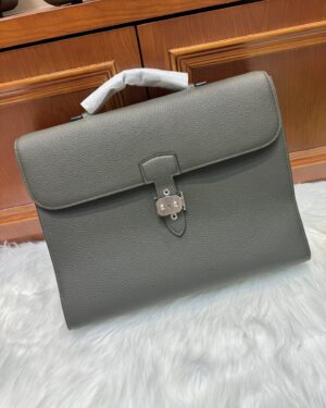 [에르메스] 켈리 Depeches 38cm Briefcase Togo/ Gris Etain