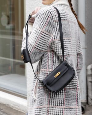 [에르메스] 켈리 Moove 17cm Swift/ Noir - Gold