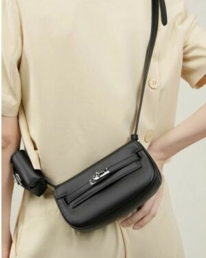 [에르메스] 켈리 Moove 17cm Swift/ Noir - Silver