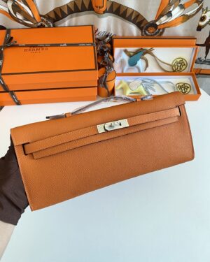 [에르메스] 켈리 Cut 31cm Epsom/ Orange - Silver