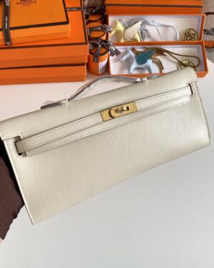 [에르메스] 켈리 Cut 31cm Swift/ Nata - Gold