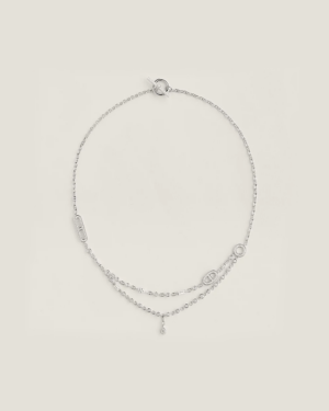 [에르메스] Chaine d'ancre Chaos Fancy 목걸이 H222203B