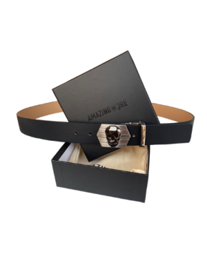 [어메이징크리] 탈부착 가능한 마그네틱 메탈 소가죽 골프 벨트