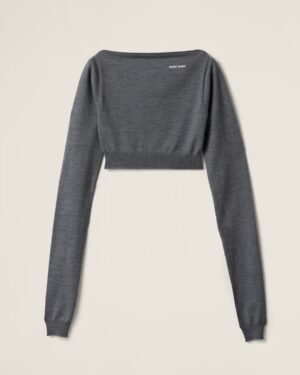 [미우미우] 울 보트넥 스웨터 MMLB07