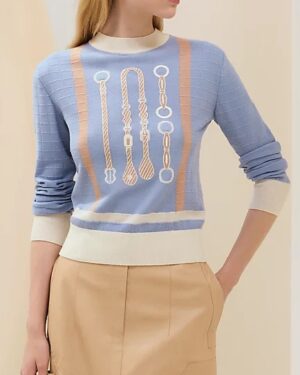 [에르메스] “Coaching” 롱 슬리브 스웨터 H5E2654DEDJ34