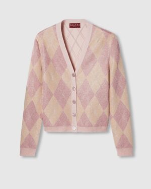 [구찌] 청키 리브 니트 가디건