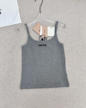 [미우미우] 심리스 멜란지 탑