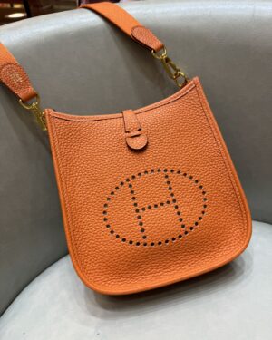 [에르메스] 에블린 mini 17Cm Clemence/ Orange