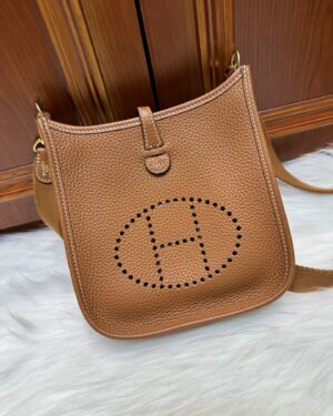 [에르메스] 에블린 mini 17Cm Clemence/ Gold