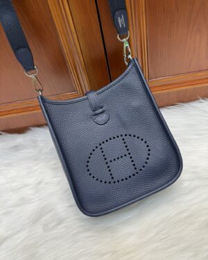 [에르메스] 에블린 mini 17Cm Clemence/ Bleu Saphir