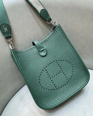[에르메스] 에블린 mini 17Cm Clemence/ Vert Peacock