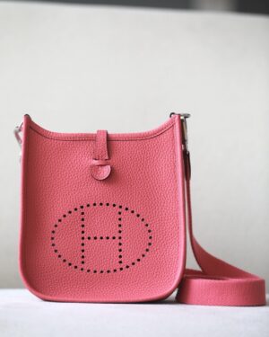 [에르메스] 에블린 mini 17Cm Taurillon Clemence/ Rose Azalee
