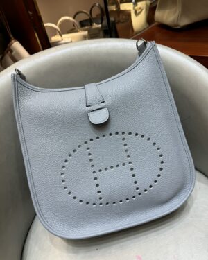 [에르메스] 에블린 29cm Clemence/ Bleu Lin