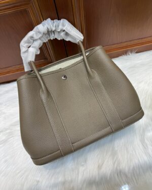 [에르메스] 가든파티 30cm Clemence/ Etoupe