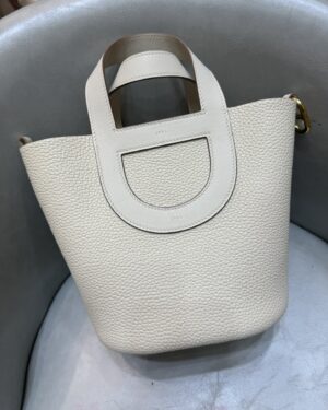 [에르메스] 인더루프 18cm Clemence/ Nata - Gold