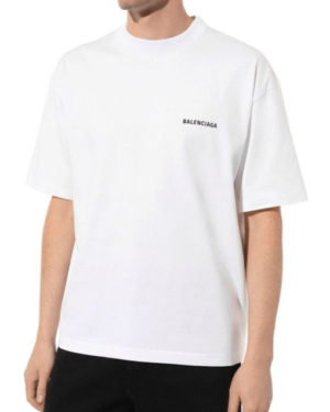 [발렌시아가] 로고 티셔츠 화이트