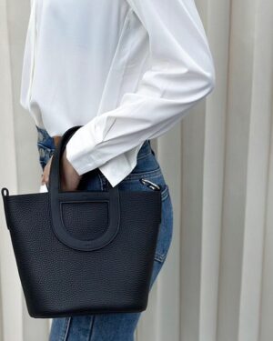 [에르메스] 인더루프 18cm Clemence/ Noir - Silver